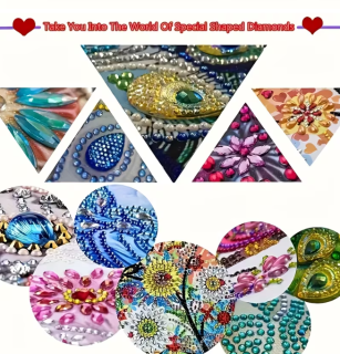 Preview: Diamond Painting Nymphensittiche
